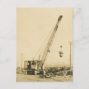 Cartão Postal Northwest Crane and Shovel OPERating ENGENHEIRO 27