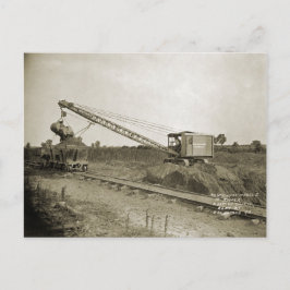 Cartão Postal Northwest Crane and Shovel OPERATION ENGENHEIRO 3
