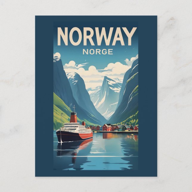 Cartão Postal Noruega (Frente)
