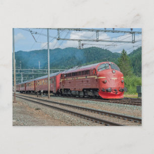 Cartão Postal Noruega. Jubileumstog 16.08.2014 em Støren rua.