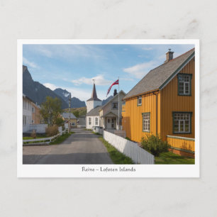 Cartão Postal Noruega Lofoten Reine