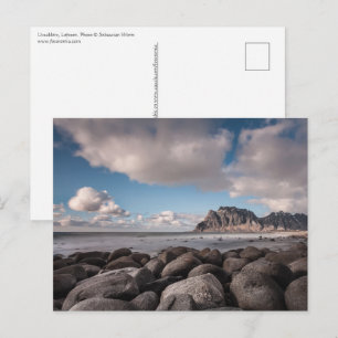 Cartão Postal Noruega Lofoten Uttakleiv