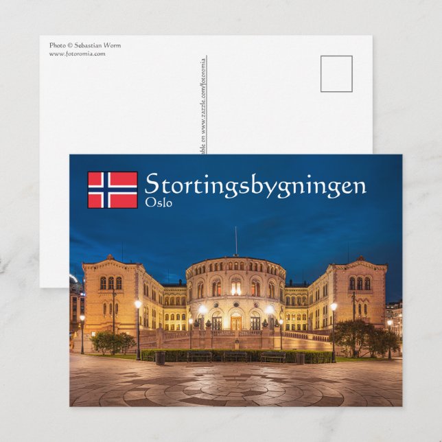 Cartão Postal Noruega Oslo (Frente/Verso)