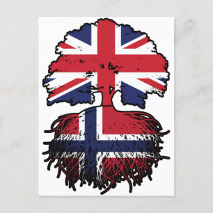 Cartão Postal Noruega Reino Unido Reino Unido Reino Unido