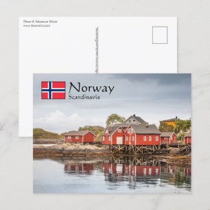 Cartão Postal Noruega Souvenir