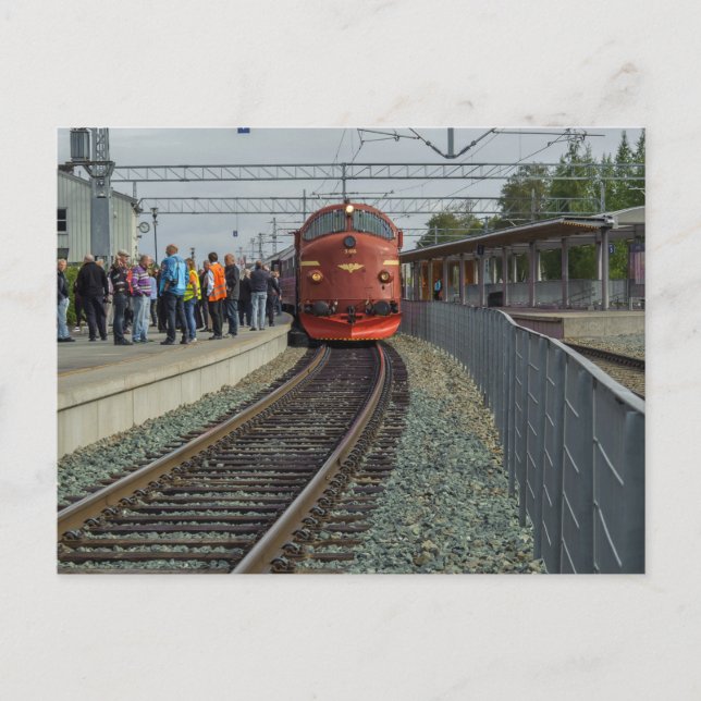 Cartão Postal Noruega: Størenbanen 150 år, Heimdal (Frente)