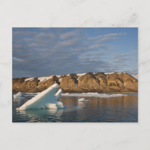 Cartão Postal Noruega, Svalbard, Ilha Spitsbergen, Pôr do sol