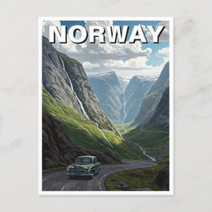 Cartão Postal Noruega Trollstigen