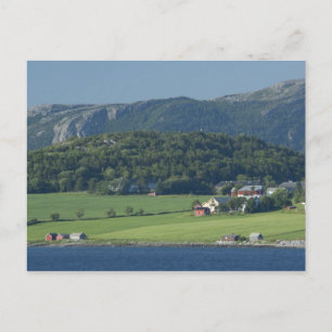 Cartão Postal Noruega, Trondheimsforden, Trondheim. Típico