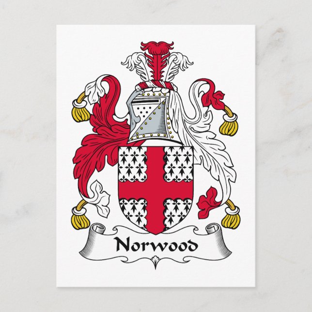 Cartão Postal Norwood Family Crest (Frente)
