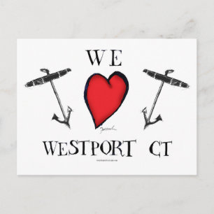 Cartão Postal nós amamos o westport