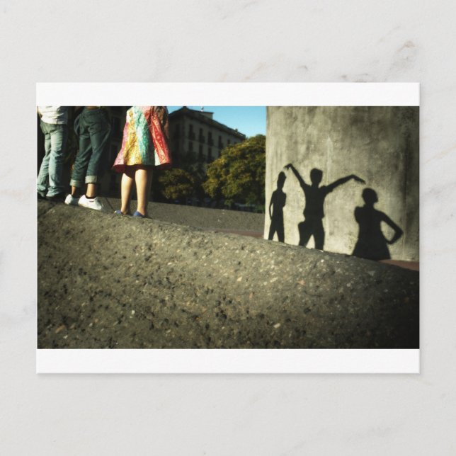 Cartão Postal Nós aplaudimos, dançamos, agimos loucos (Frente)