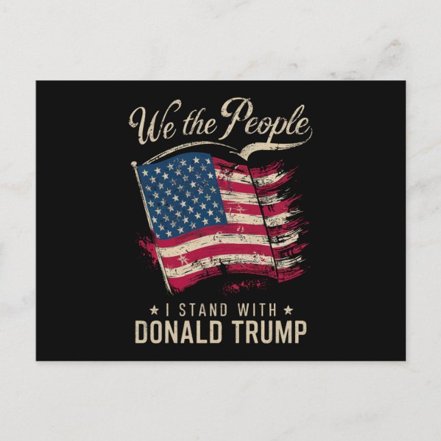 Cartão Postal Nós As Pessoas Que Eu Tenho Com Donald Trump Vinta (Frente)