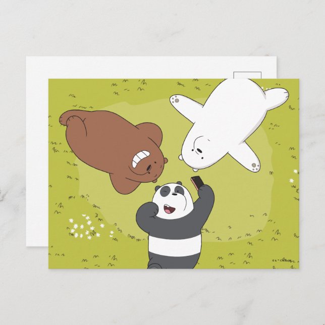 Cartão Postal Nós Bare Bears - #SquadMeta (Frente/Verso)