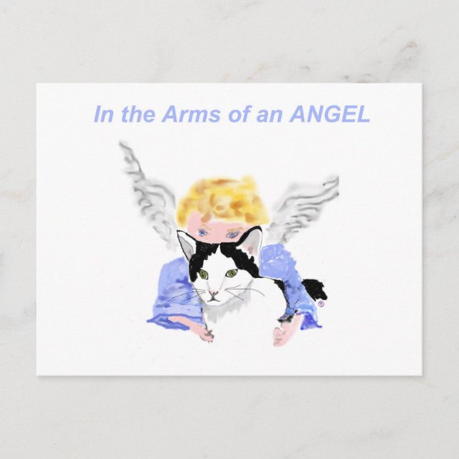 Cartão Postal Nos Braços de Um Anjo (Frente)