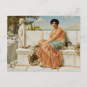 Cartão Postal Nos Dias de Sappho por John William Godward 1904
