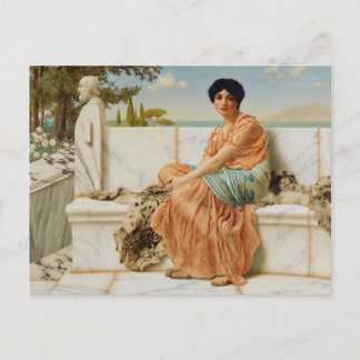 Cartão Postal Nos Dias de Sappho por John William Godward 1904