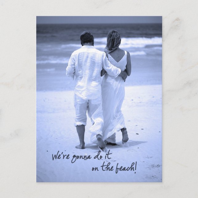 Cartão Postal Nós estamos indo fazê-lo na praia! (Frente)