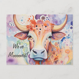 Cartão Postal Nós Mooooovemos! Vaca Artística