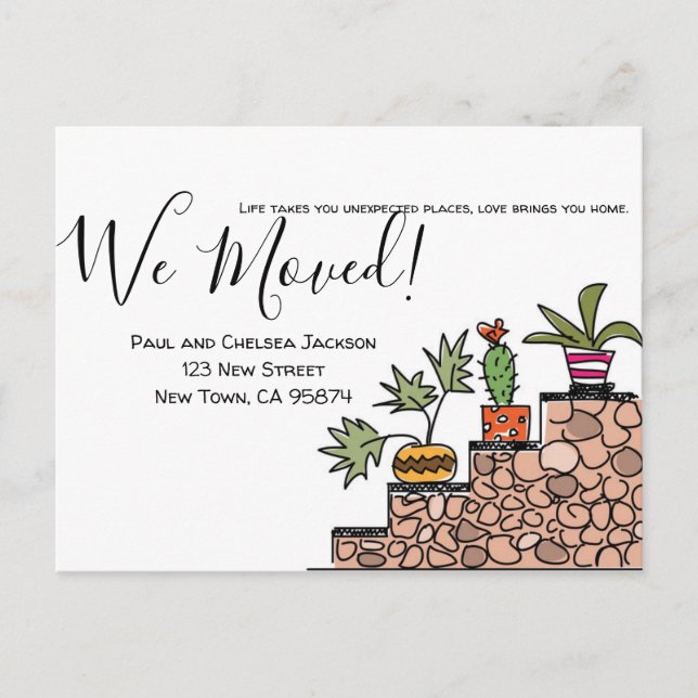 Cartão Postal Nós Movemos Cactus (Frente)