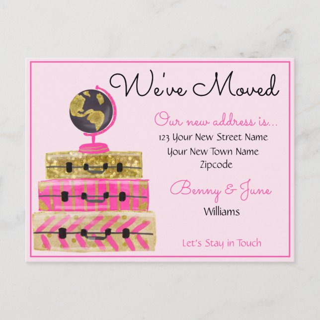 Cartão Postal Nós movemos o cartão-postal (Frente)