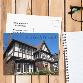 Cartão Postal Nós Mudamos Casa Foto Personalizada Novo Endereço