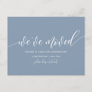 Cartão Postal Nós Mudamos, Novo Anúncio De Endereço Doméstico