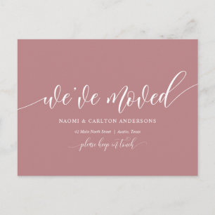 Cartão Postal Nós Mudamos, Novo Anúncio De Endereço Doméstico