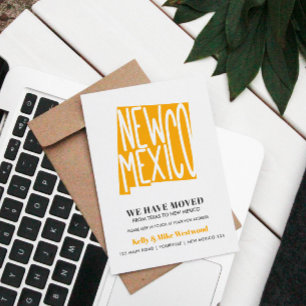Cartão Postal NÓS MUDAMOS Novo endereço Nova Casa Novo México
