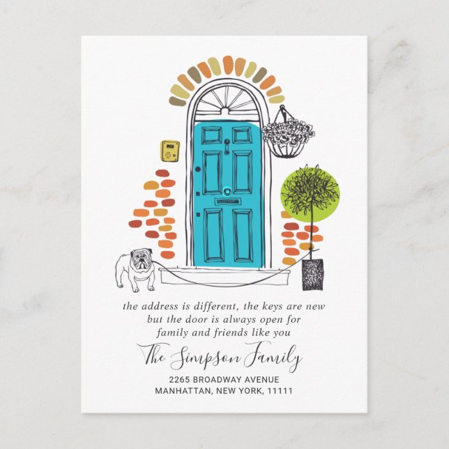 Cartão Postal Nós mudamos o lançamento (Frente)