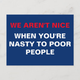 Cartão Postal Nós não somos legais quando você é nojento a Pesso