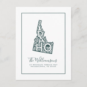 Cartão Postal Nós nos movemos Novo Endereço Idaho