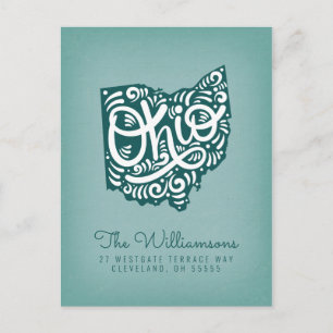 Cartão Postal Nós nos movemos Novo Endereço Ohio