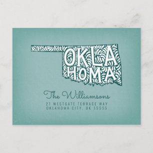 Cartão Postal Nós nos movemos   Novo Endereço   Oklahoma