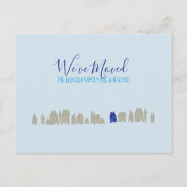 Cartão Postal Nós nos mudamos - Anúncio de Nova Casa