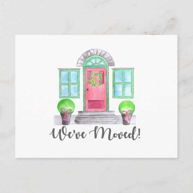 Cartão Postal Nós nos mudamos! Casa de Natal (Frente)
