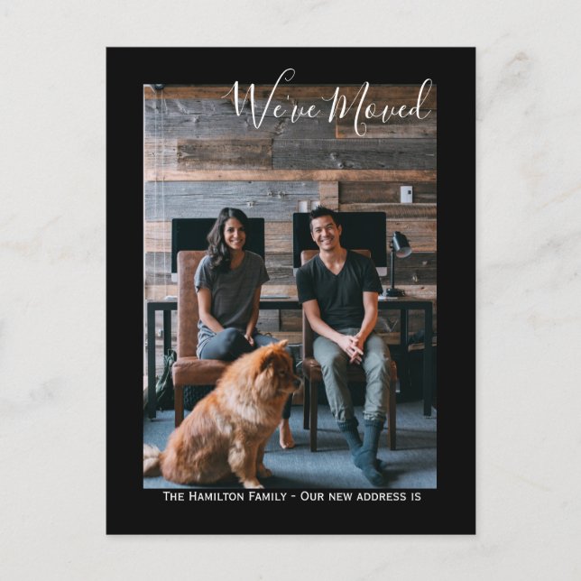 Cartão Postal Nós nos mudamos Foto Personalizada (Frente)