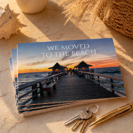 Cartão Postal Nós nos mudamos para a praia Naples Pier Flórida c