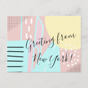 Cartão Postal Nós nos mudamos para Nova Iorque
