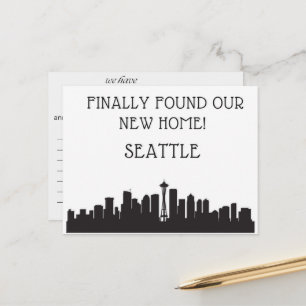 Cartão Postal Nós nos mudamos para Seattle
