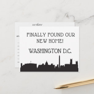 Cartão Postal Nós nos mudamos para Washington, D.C.