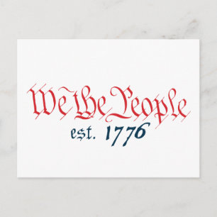 Cartão Postal Nós O Povo desde 1776