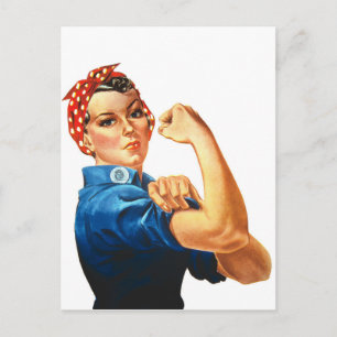Cartão Postal Nós Podemos Fazer Isso Rosie a Riveter Mulheres Po