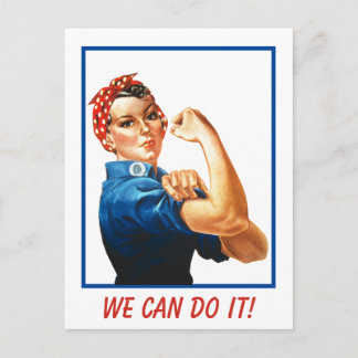 Cartão Postal Nós Podemos Fazer Isso Rosie Riveter Poder das Mul
