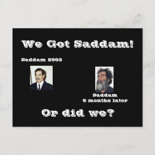 Cartão Postal Nós Saddam! ou nós?