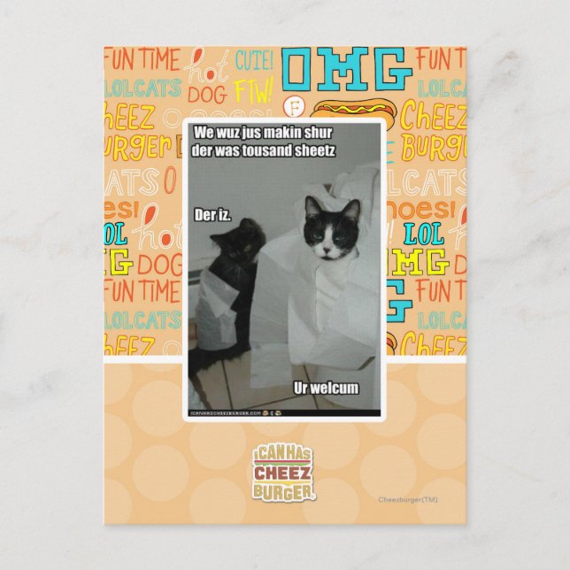 Cartão Postal Nós sur do makin do jus do wuz (Frente)