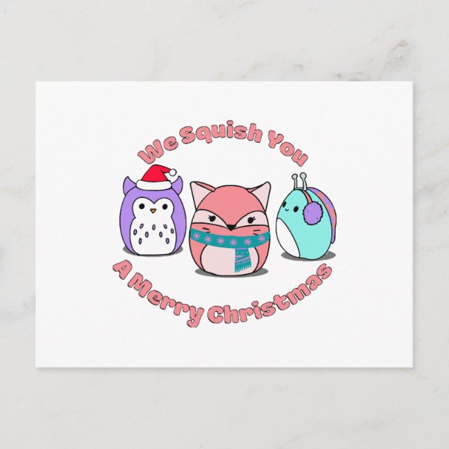Cartão Postal Nós Te Esmagamos Um Feliz Natal (Frente)