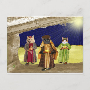 Cartão Postal Nós Três Gatos