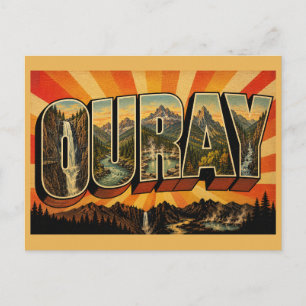 Cartão Postal Nossa Arte da Montanha Box Canyon Ouray Colorado