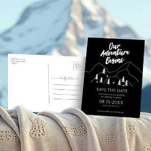 Cartão Postal Nossa Aventura Começa O Casamento Da Floresta.